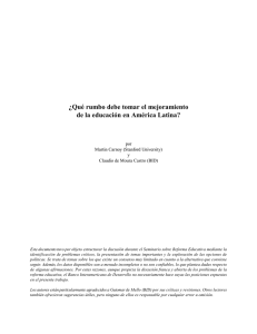 Qué rumbo debe tomar el mejoramiento de la educación en