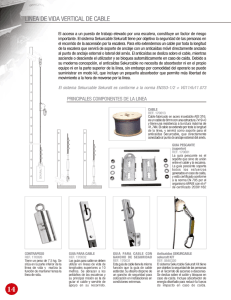 ` " INEA DE VIDA VERTICAL DE CABLE