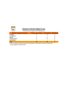 tiendas departamentales - Comisión de Fomento Económico del