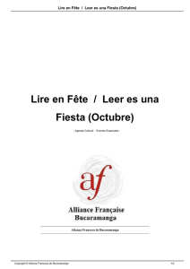 Lire en Fête / Leer es una Fiesta (Octubre)