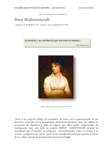 Mary Wollstonecraft - Fundación Isonomia