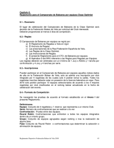 Capitulo 6. Reglamento para el Campeonato de Baleares por