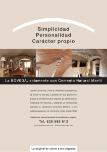 Bóveda Catalana - Cementos Collet