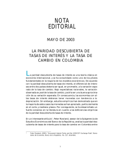 nota editorial - Banco de la República