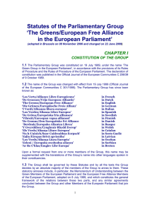 Statutes - The Greens - The Greens | European Free Alliance