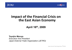 Impact of the Financial Crisis on the East Asian Economy