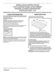 installation instructions for custom panel attachment