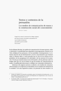 Textos y contextos de la persuasión