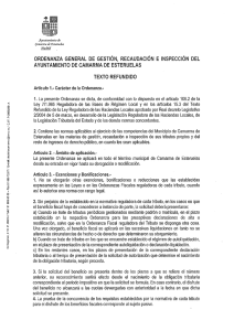 Ordenanza de Gestión, Recaudación e Inspección (Texto Refundido)