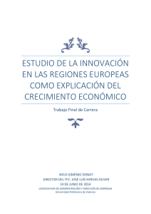 Estudio de la innovación en las regiones europeas como