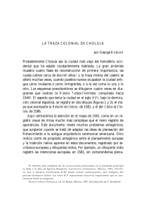 La traza colonial de Cholula - Instituto de Investigaciones Históricas
