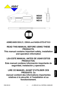 READ THIS MANUAL BEFORE USING THESE PRODUCTS. This