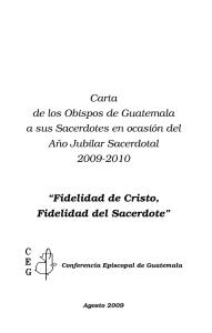 Carta Obispos 10.8 - Conferencia Episcopal de Guatemala