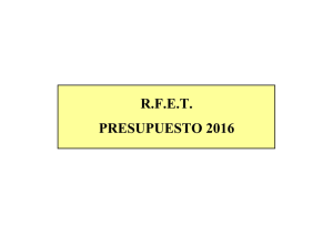 Presupuesto 2016