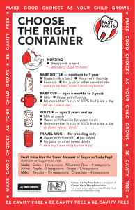 CHOOSE THE RIGHT CONTAINER