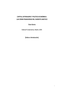 Capital extranjero y política económica