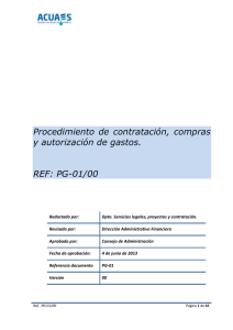 procedimiento de compras y gastos e instrucciones de