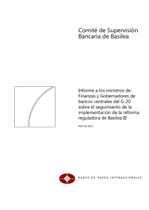 Informe a los ministros de Finanzas y Gobernadores de bancos