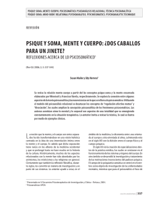 Psique Y soMa, Mente Y cuerPo - Gaceta de Psiquiatría Universitaria