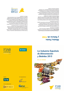 La Industria Española de Alimentación y Bebidas 2015
