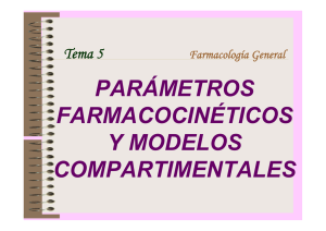 PARÁMETROS FARMACOCINÉTICOS Y MODELOS