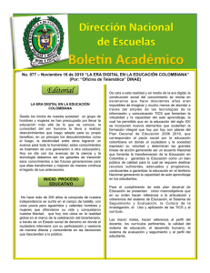 Bole n Académico - Policía Nacional de Colombia