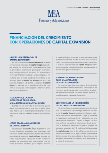 2014_Financiación del crecimiento vía Capital expansión o capital