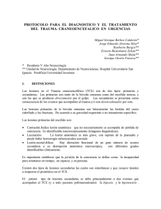 Protocolo trauma craneoencefalico - Pontificia Universidad Javeriana