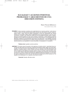 pdf Igualdad y acciones positivas. Problemas y argumentos de una