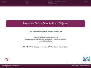 Bases de Datos Orientadas a Objetos