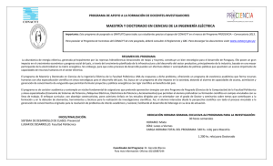 Maestría y Doctorado en Ciencias de la Ingeniería Eléctrica