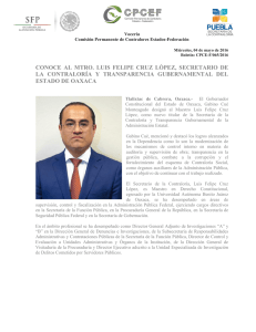 Conoce al Mtro. Luis Felipe Cruz López, Secretario de la - CPCE-F