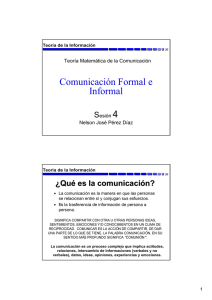 Comunicación Formal e Informal
