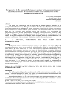 Comparación de dos fuentes biológicas para producir anticuerpos