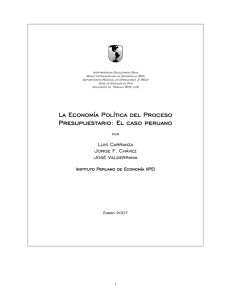 La Economía Política del Proceso Presupuestario - Inter