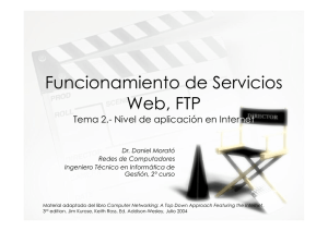 Funcionamiento de Servicios Web, FTP