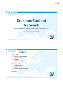Erasmus Student Network - Relaciones Internacionales ETSINF