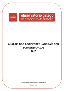 análise dos accidentes laborais por sobreesforzos 2010