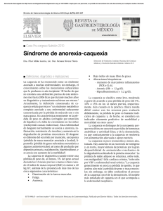 Síndrome de anorexia-caquexia - Revista de Gastroenterología de