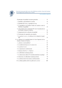 El principio de igualdad: nociones generales . . . . . . . . 13 1