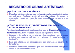 Registro de Obra Artística