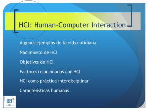 HCI: Human-Computer Interaction