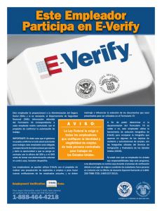 Participa en E-Verify Este Empleador