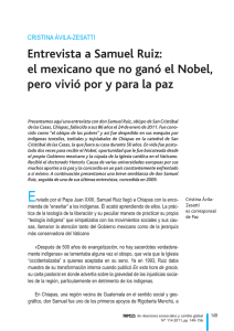 Entrevista a Samuel Ruiz