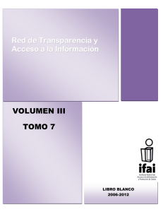 VOLUMEN III TOMO 7 Red de Transparencia y Acceso a la