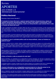 Política Nacional - Asociación de Administradores Gubernamentales