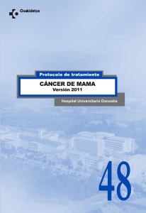 48. Tratamiento del cáncer de mama. Versión 2011