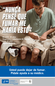 Usted puede dejar de fumar. Pídale ayuda a su médico.