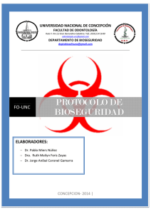 Protocolo de Bioseguridad - Facultad de Odontología