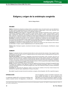 Estigma y origen de la endotropía congénita